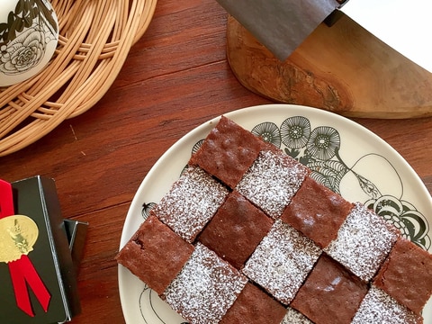 バレンタインスイーツ♪モザイクチョコケーキ